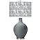 Color Plus Ovo 28 1/2" Gardenia Shade Software Gray Table Lamp