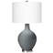 Color Plus Ovo 28 1/2" Glass Software Gray Table Lamp