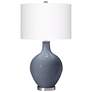 Color Plus Ovo 28 1/2" Granite Peak Gray Table Lamp