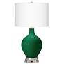 1_Color Plus Ovo 28 1/2" Greens Table Lamp with USB Workstation Base