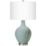 Color Plus Ovo 28 1/2" High Aqua-Sphere Blue Glass Table Lamp