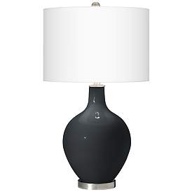 Image2 of Color Plus Ovo 28 1/2" High Black of Night Table Lamp