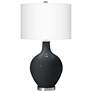 Color Plus Ovo 28 1/2" High Black of Night Table Lamp