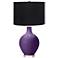 Color Plus Ovo 28 1/2" High Black Shade Acai Purple Table Lamp