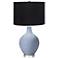 Color Plus Ovo 28 1/2" High Black Shade Blue Sky Table Lamp