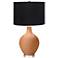 Color Plus Ovo 28 1/2" High Black Shade Burnt Almond Table Lamp