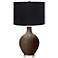 Color Plus Ovo 28 1/2" High Black Shade Carafe Brown Table Lamp