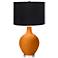 Color Plus Ovo 28 1/2" High Black Shade Cinnamon Spice Table Lamp