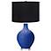 Color Plus Ovo 28 1/2" High Black Shade Dazzling Blue Table Lamp