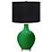 Color Plus Ovo 28 1/2" High Black Shade Envy Green Table Lamp