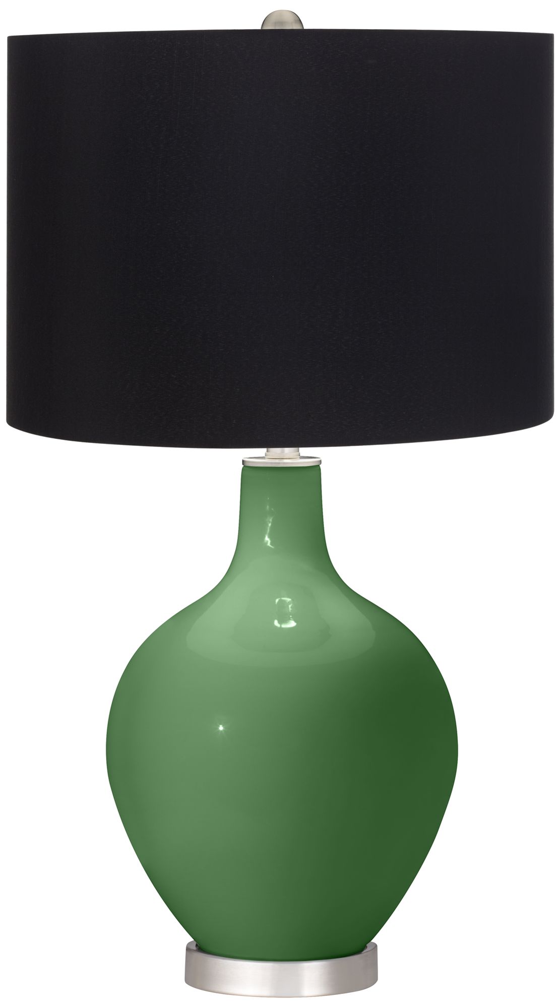 Image Color Plus Ovo 28 1/2" High Black Shade Garden Grove Table Lamp