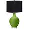 Color Plus Ovo 28 1/2" High Black Shade Gecko Green Table Lamp