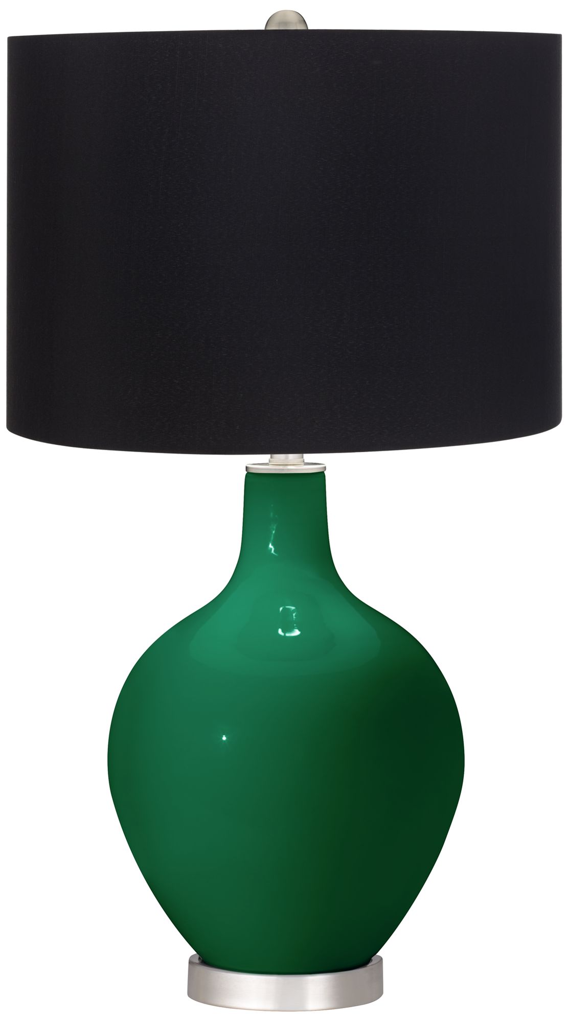 Image Color Plus Ovo 28 1/2" High Black Shade Greens Table Lamp
