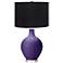 Color Plus Ovo 28 1/2" High Black Shade Izmir Purple Table Lamp