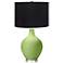 Color Plus Ovo 28 1/2" High Black Shade Lime Rickey Ovo Table Lamp