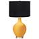 Color Plus Ovo 28 1/2" High Black Shade Marigold Yellow Table Lamp