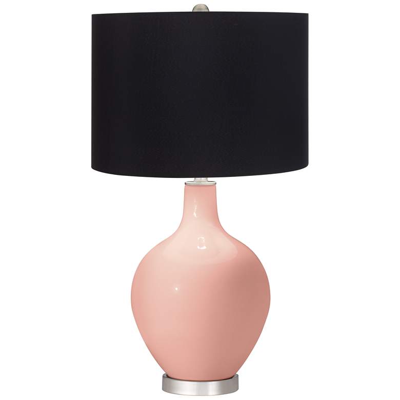 Image 1 Color Plus Ovo 28 1/2" High Black Shade Rustique Table Lamp