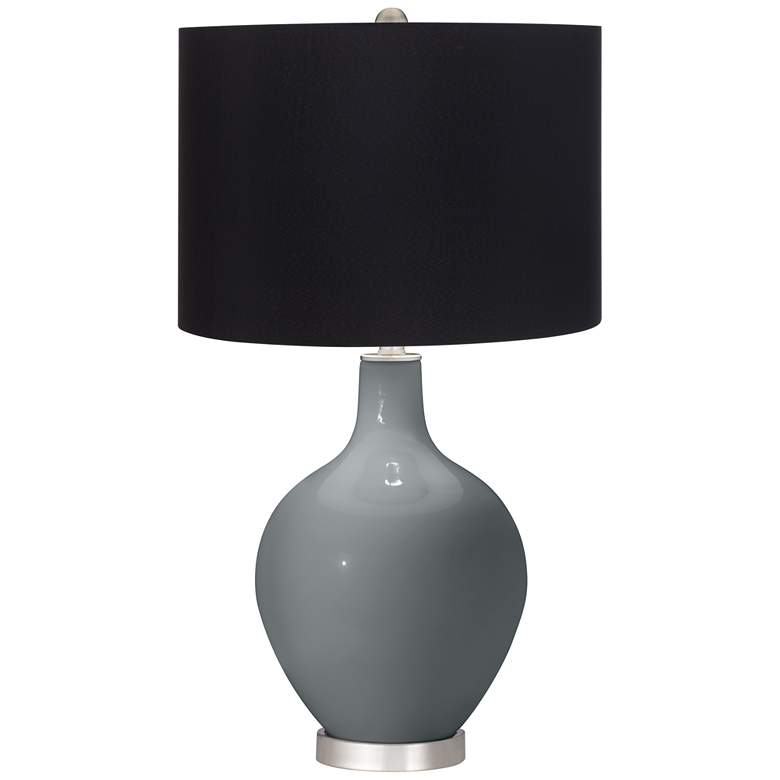 Image 1 Color Plus Ovo 28 1/2" High Black Shade Software Gray Table Lamp