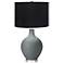 Color Plus Ovo 28 1/2" High Black Shade Software Gray Table Lamp
