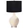 Color Plus Ovo 28 1/2" High Black Shade Steamed Milk White Table Lamp