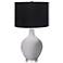 Color Plus Ovo 28 1/2" High Black Shade Swanky Gray Table Lamp
