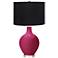 Color Plus Ovo 28 1/2" High Black Shade Vivacious Pink Table Lamp