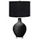 Color Plus Ovo 28 1/2" High Black Shade with Tricorn Black Table Lamp