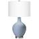 Color Plus Ovo 28 1/2" High Blue Sky Glass Table Lamp