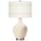 Color Plus Ovo 28 1/2" High Bold Stripe Steamed Milk White Table Lamp