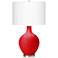 Color Plus Ovo 28 1/2" High Bright Red Table Lamp