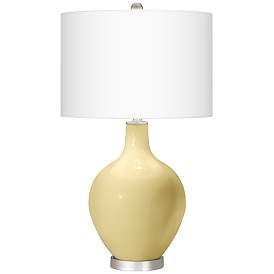 Image2 of Color Plus Ovo 28 1/2" High Butter Up Yellow Glass Table Lamp