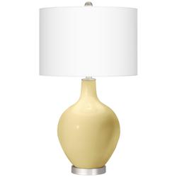 Color Plus Ovo 28 1/2" High Butter Up Yellow Glass Table Lamp
