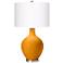 Color Plus Ovo 28 1/2" High Carnival Orange Glass Table Lamp