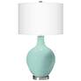 Color Plus Ovo 28 1/2" High Cay Blue Glass Table Lamp