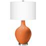 Color Plus Ovo 28 1/2" High Celosia Orange Glass Table Lamp