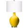 Color Plus Ovo 28 1/2" High Citrus Yellow Glass Table Lamp