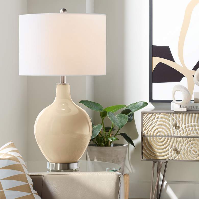 Image 1 Color Plus Ovo 28 1/2" High Colonial Tan Table Lamp