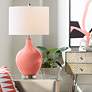 Color Plus Ovo 28 1/2" High Coral Reef Pink Glass Table Lamp