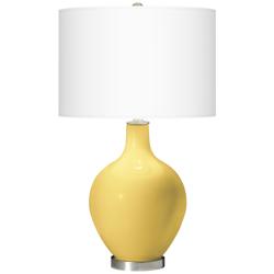 Color Plus Ovo 28 1/2" High Daffodil Yellow Table Lamp
