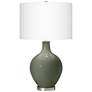 Color Plus Ovo 28 1/2" High Deep Lichen Green Glass Table Lamp