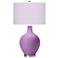 Color Plus Ovo 28 1/2" High Diamonds Shade African Violet Table Lamp