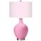 Color Plus Ovo 28 1/2" High Diamonds Shade Candy Pink Table Lamp