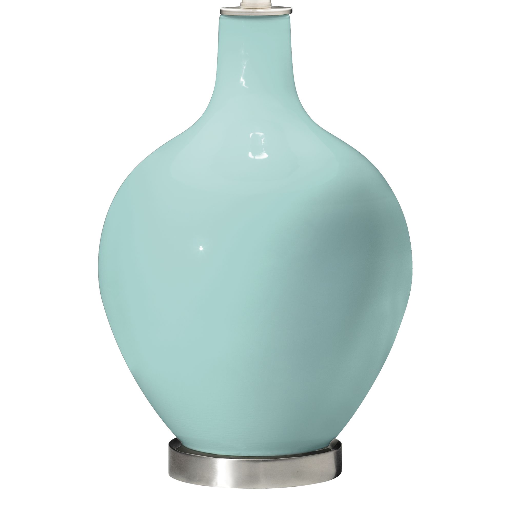 Image 3 Color Plus Ovo 28 1/2" High Diamonds Shade Cay Blue Table Lamp more views