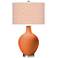 Color Plus Ovo 28 1/2" High Diamonds Shade Celosia Orange Table Lamp