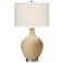 Color Plus Ovo 28 1/2" High Diamonds Shade Colonial Tan Table Lamp