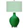 Color Plus Ovo 28 1/2" High Diamonds Shade Envy Green Table Lamp