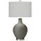Color Plus Ovo 28 1/2" High Diamonds Shade Gauntlet Gray Table Lamp