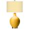 Color Plus Ovo 28 1/2" High Diamonds Shade Goldenrod Yellow Table Lamp