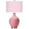 Color Plus Ovo 28 1/2" High Diamonds Shade Haute Pink Table Lamp