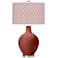 Color Plus Ovo 28 1/2" High Diamonds Shade Madeira Red Table Lamp